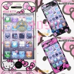 特價!!日本正版 Hello Kitty iPhone4/4s 專用螢幕保護貼膜