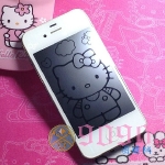 特價!!3D雷射 Hello Kitty iPhone5/5s 專用螢幕保護貼膜套裝